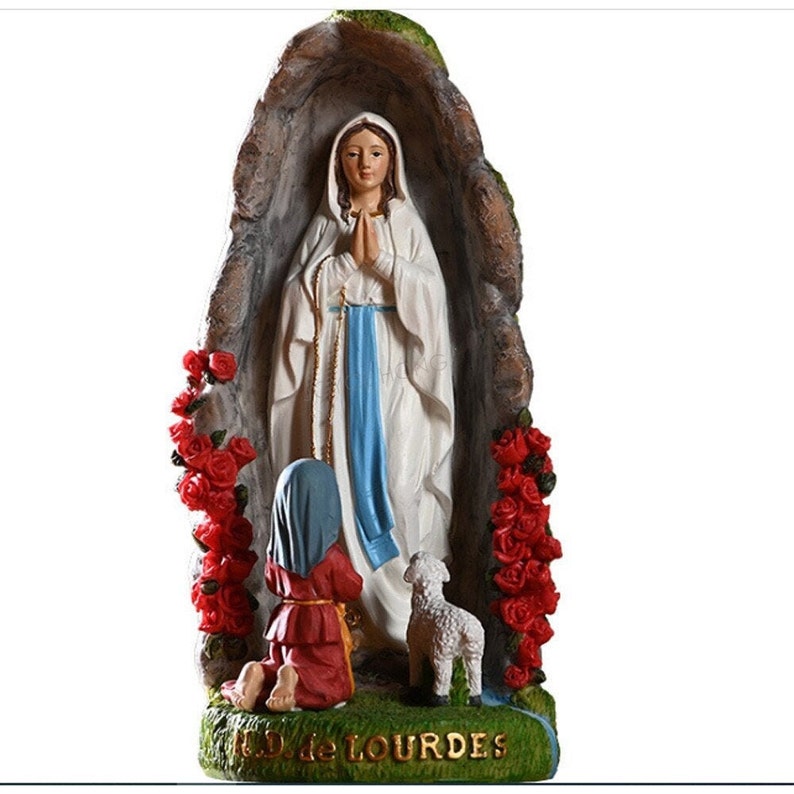 Mary Statue Mary Mother of God Statue Our Lady Of Rose Madonna | Etsy