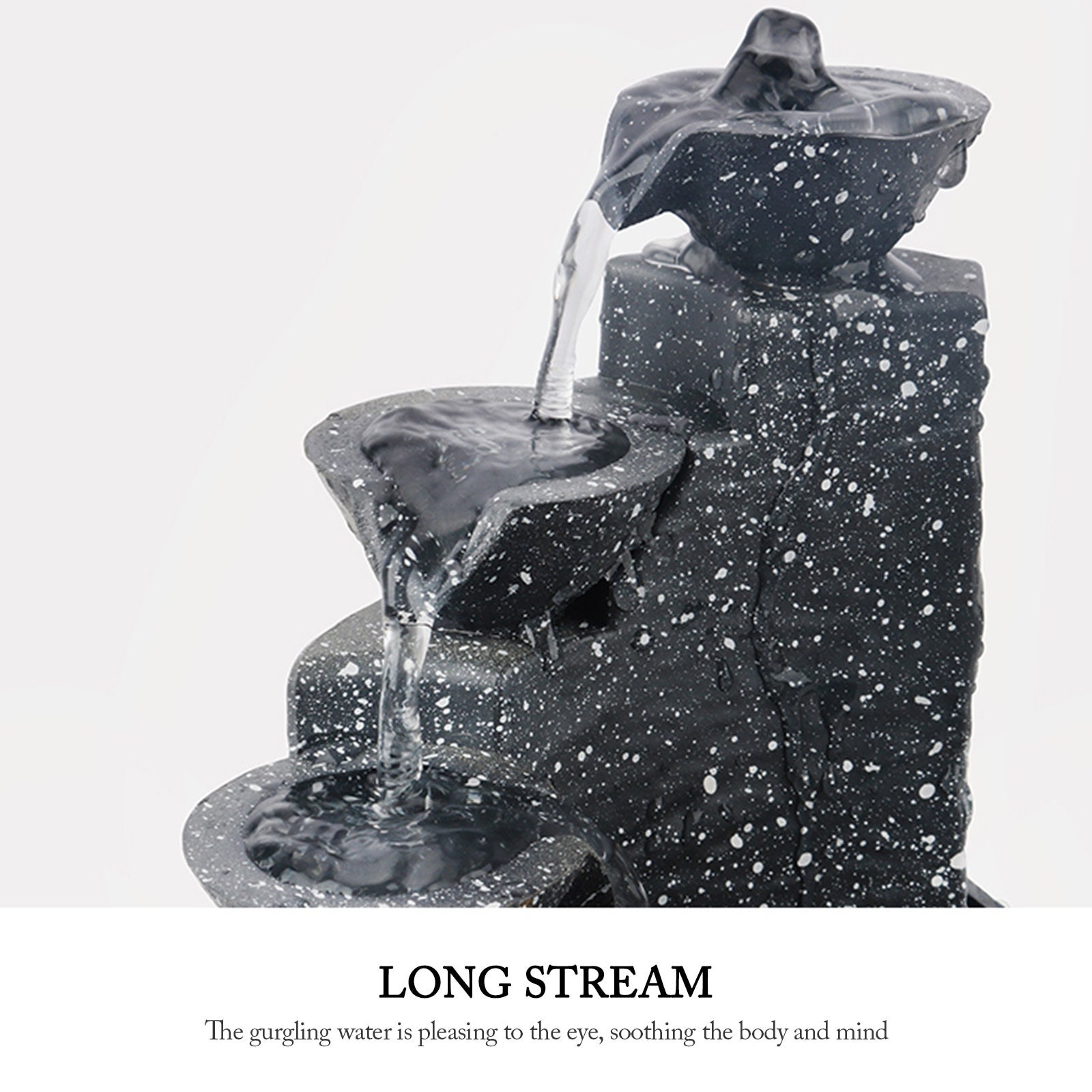 Indoor Fountain Water Desktop Fountains Stone Rock Water | Etsy