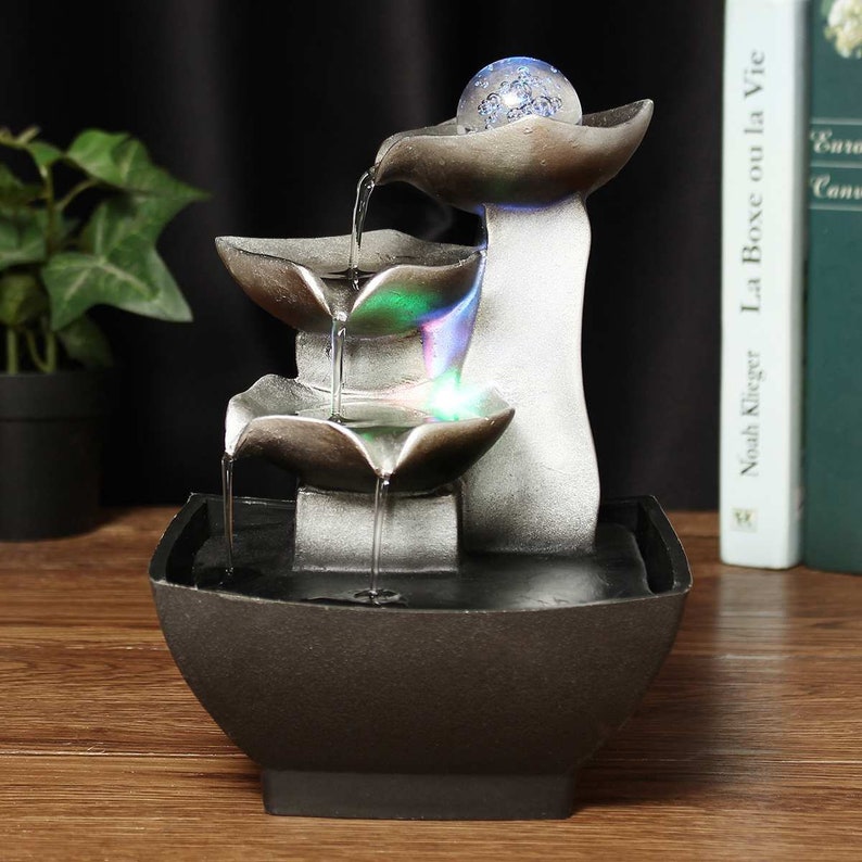 Relaxing Indoor Tabletop Fountain Water Fountain Indoor Etsy