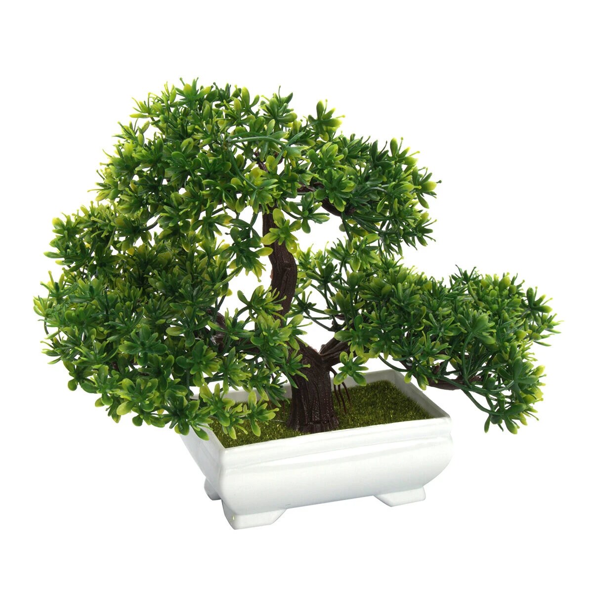 Artificial Bonsai Tree Small Fake Tree with White Square Pot Etsy