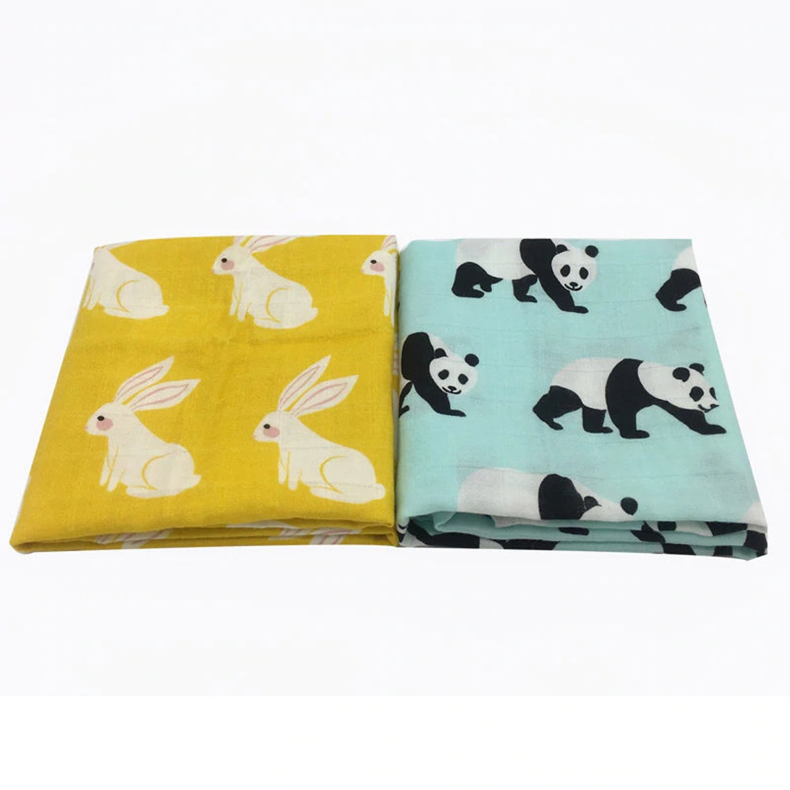 Baby Bamboo Cotton Muslin Blanket 60x60 Baby Swaddling Wrap Etsy