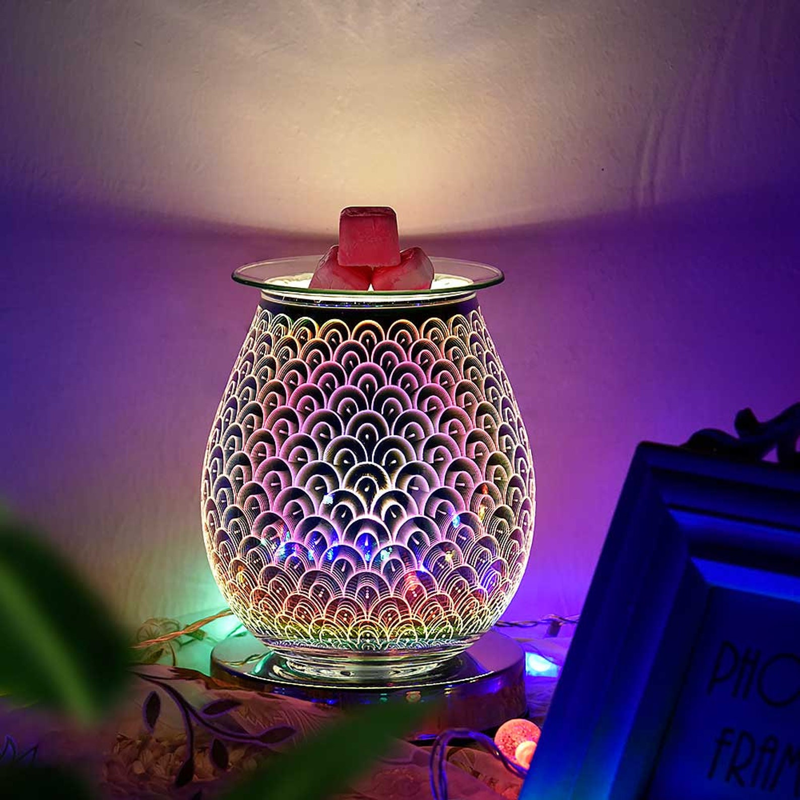 Electric Aromatherapy Lamp Wax Melt Incense Burner 3D Touch Etsy