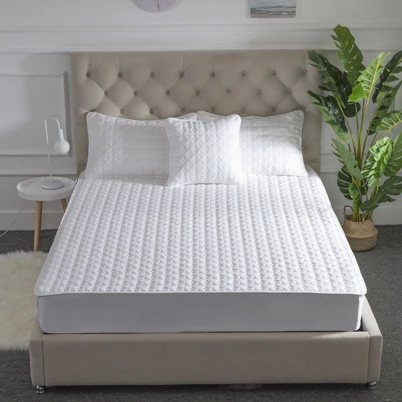 Luxurious Mattress Protector Washable Bed Cover Queen Size Etsy