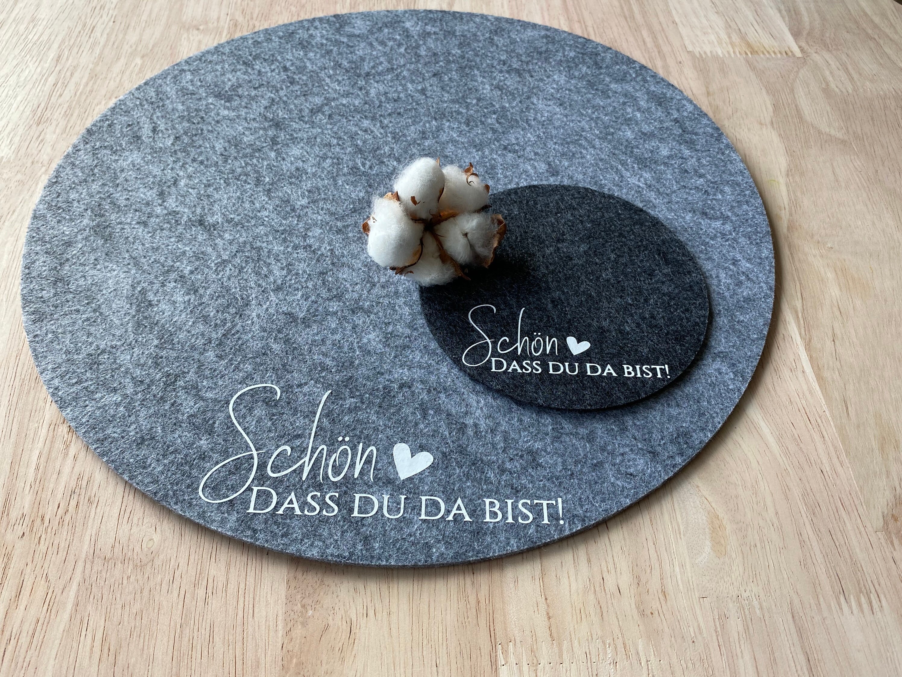 Tischset Filz Platzset Tischgedeck Filz Untersetzer Etsy