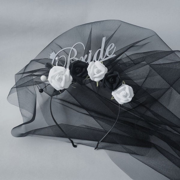 Bachelorette Veil With Headband Etsy