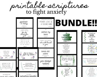 Printable Scriptures for Anxiety - Etsy