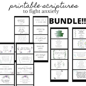 Printable Scriptures for Anxiety BUNDLE!