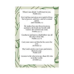 Printable Scriptures for Anxiety - Etsy