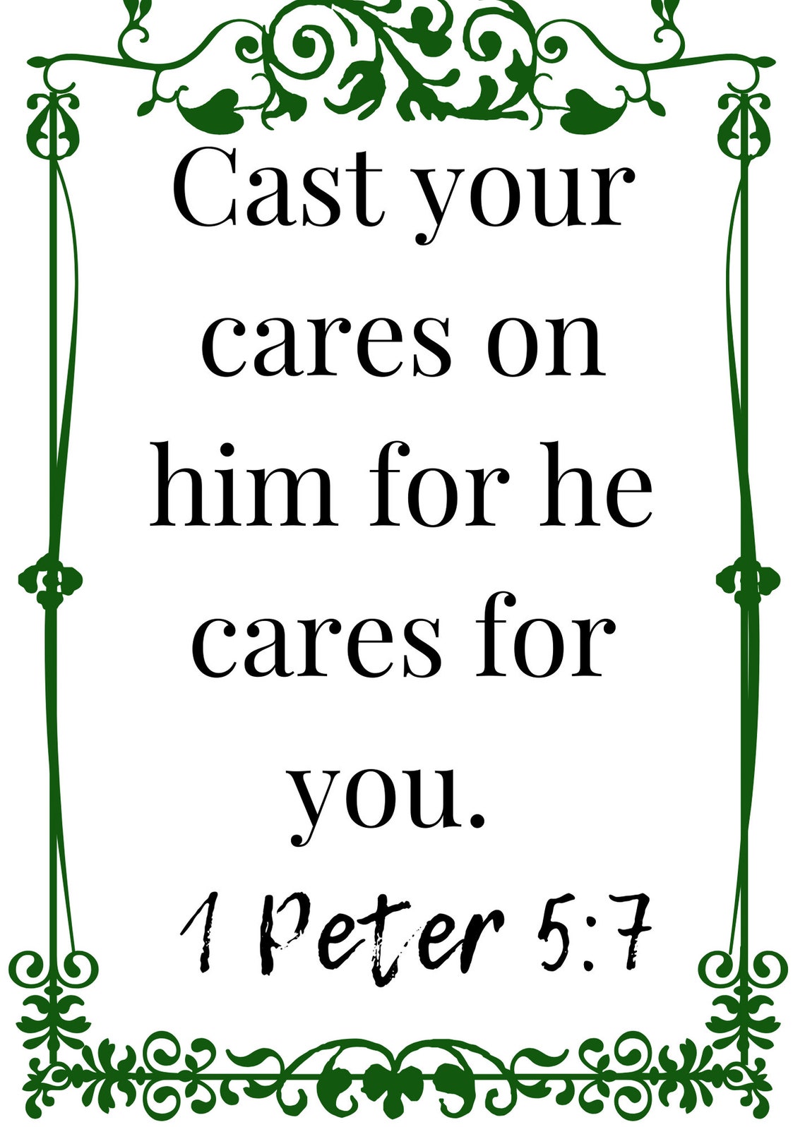 Printable Scriptures for Anxiety - Etsy
