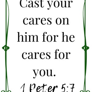 Printable Scriptures for Anxiety - Etsy