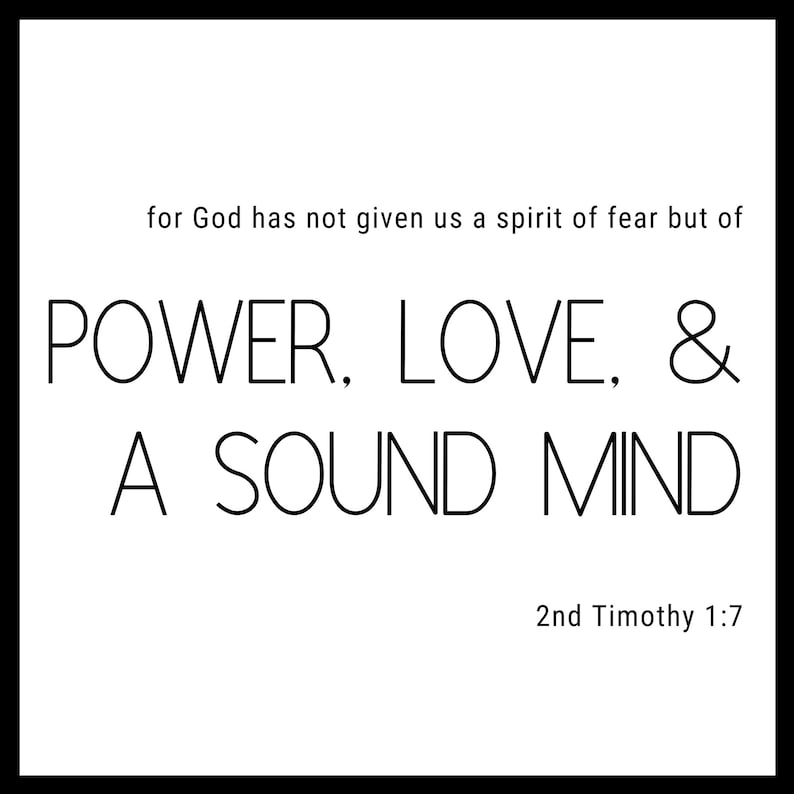 Printable Scriptures for Anxiety 2x3.5 Bible Verses for Fear &amp; Anxiety ...