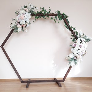 Hexagonal wedding arch/ Wooden arch/ Wedding decor/ Decorations Arch/ Wedding backdrop/ Outdoor ceremony decoration/ Party backdrop