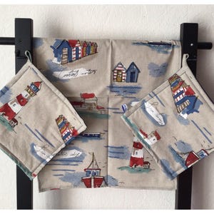 Geschirrtücher mit/ohne pass. Topflappen - GeschenkSet - Unikate