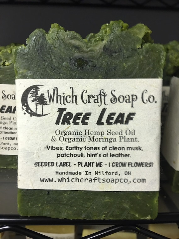 Tree Leaf - Moringa Plant Bar - 100% Zero Waste Packaging - Label's are seeded paper and grow flowers when planted.