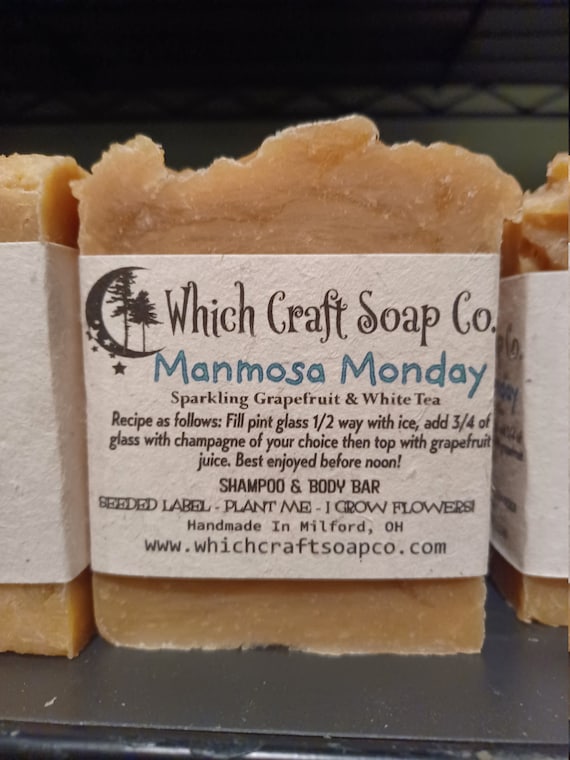 Manmosa Monday All Natural Handmade Shampoo and Body Bar