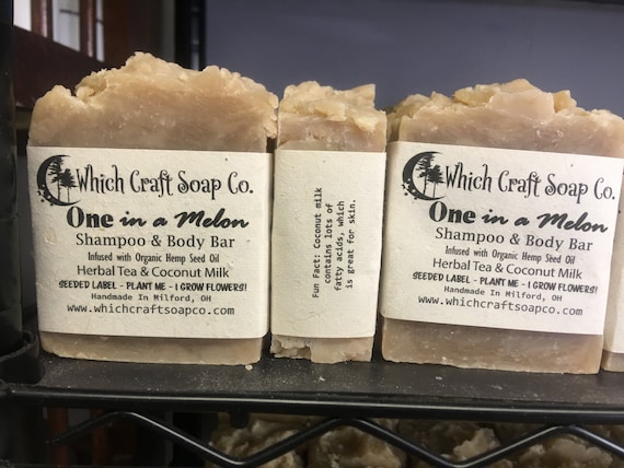 One In A Melon Herbal Tea and Coconut Milk Shampoo and Body Bar