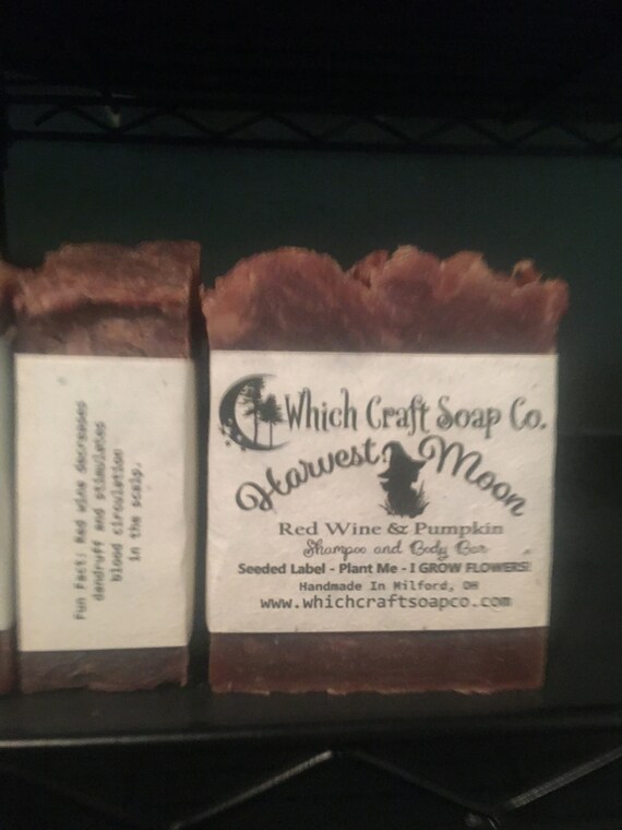 Harvest Moon - Red Wine and Pumpkin Shampoo Body Bar Vegan