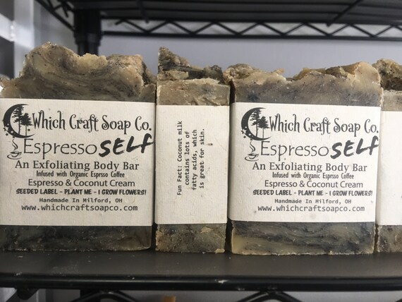 Espresso Self Espresso and Coconut Cream Exfoliating Body Bar