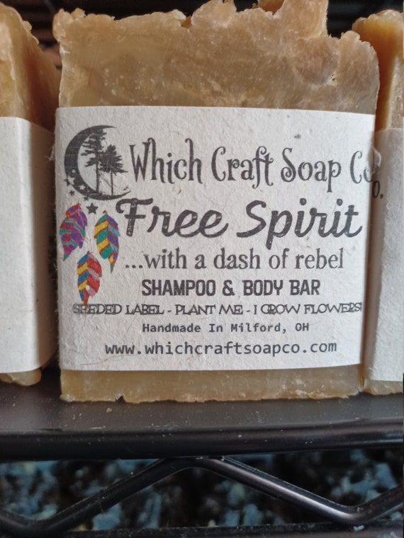 Free Spirit All-Natural Handmade Shampoo and Body Bar