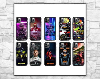 Coque personnalisée F1 pour iPhone 15 14 13 12 11 X XR XS Pro Max Plus SE 8 7 6 6s, Galaxy S23 S22 Ultra S21 S20 S10 S9, Google Pixel, Huawei