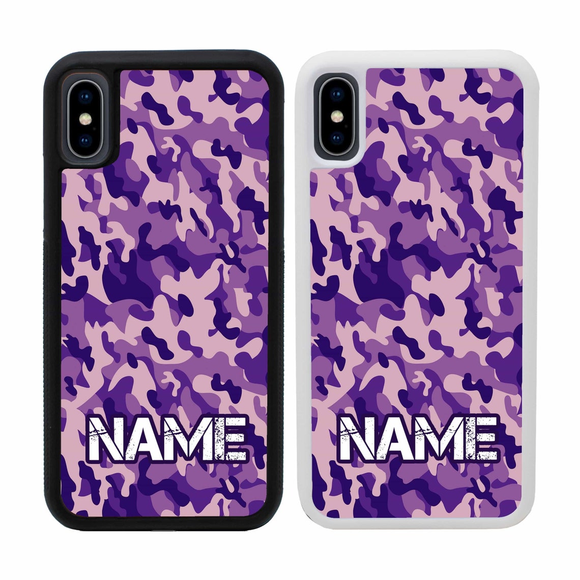 Personalised Camo Case Phone Cover for Apple iPhone X XS Etsy