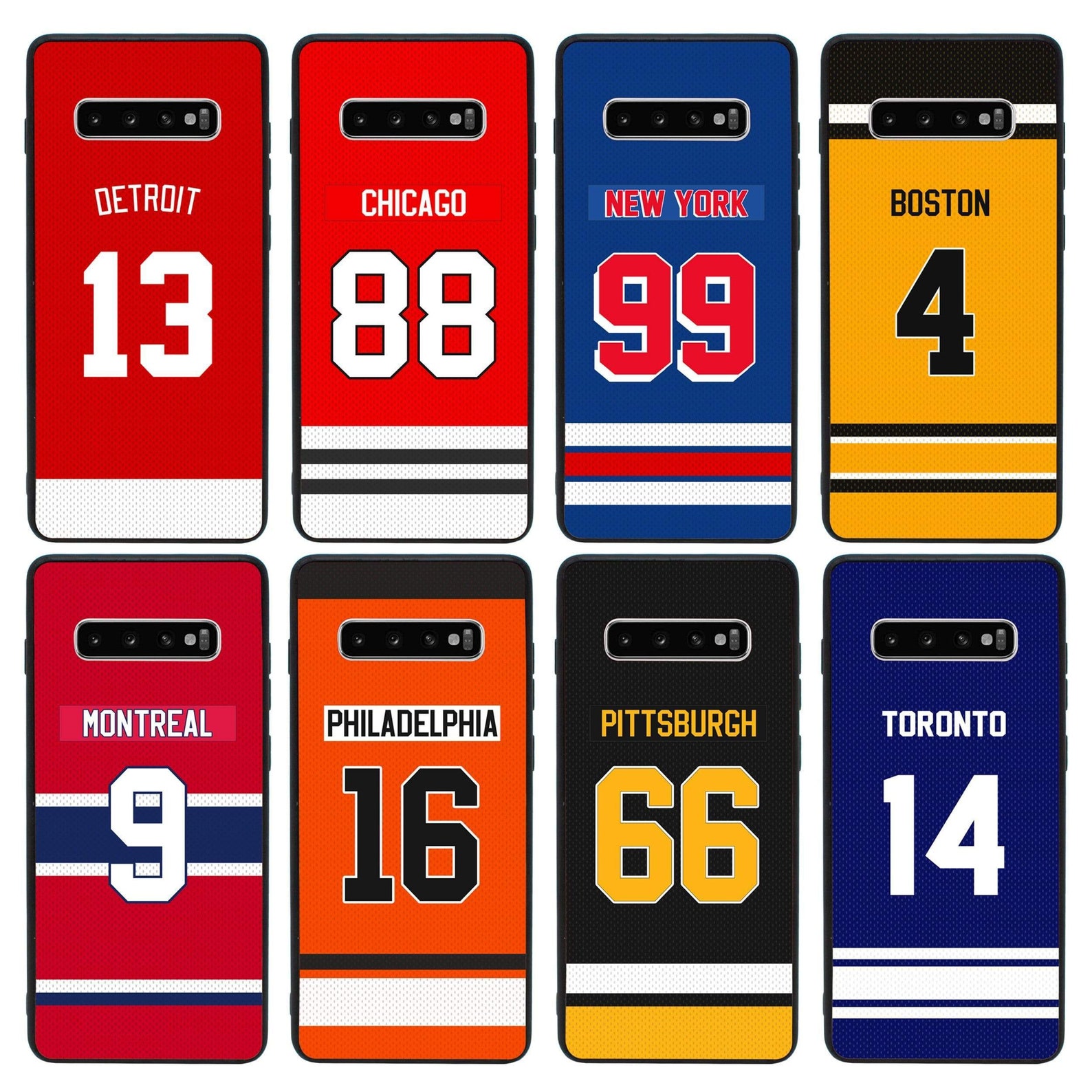 Cubierta de teléfono de la caja de vidrio hockey sobre hielo | Etsy