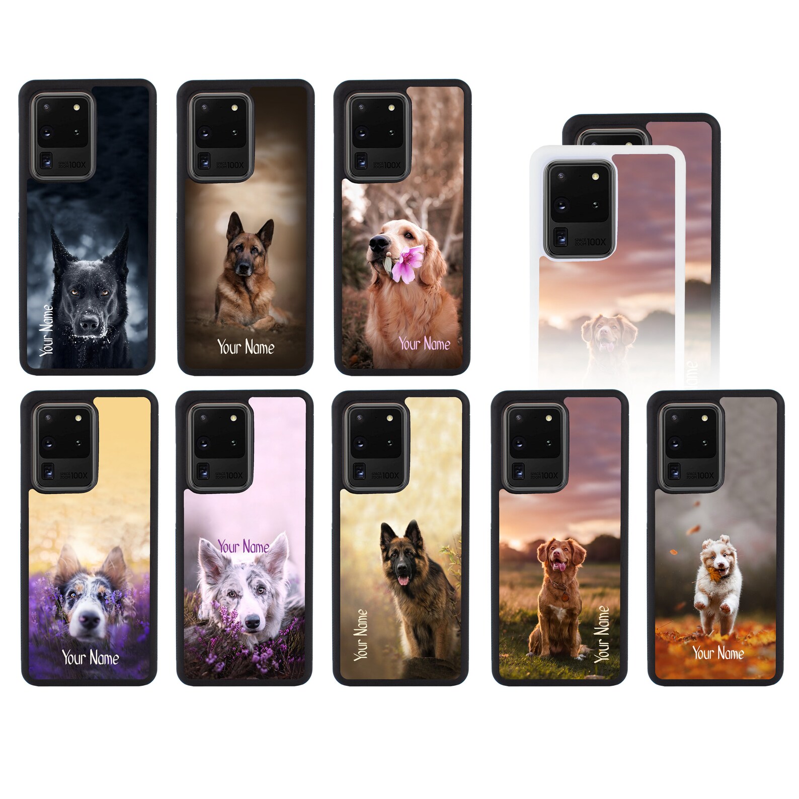 Dogs Personalised Samsung Galaxy Phone Case Protective Bumper Etsy