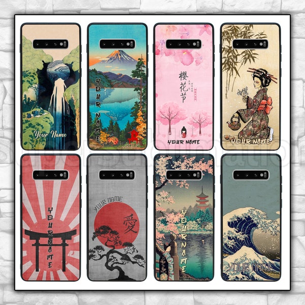 Japanese Phone Case for Samsung Galaxy S23 Plus Ultra, S22 S21 FE S20 S20FE S10 S10E S9 + A12 A52 A70 A71