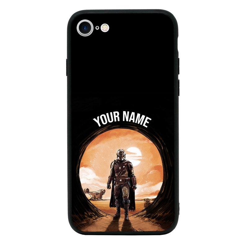 Personalised Mandalorian Glass Case Phone Cover for Apple iPhone 8 Plus