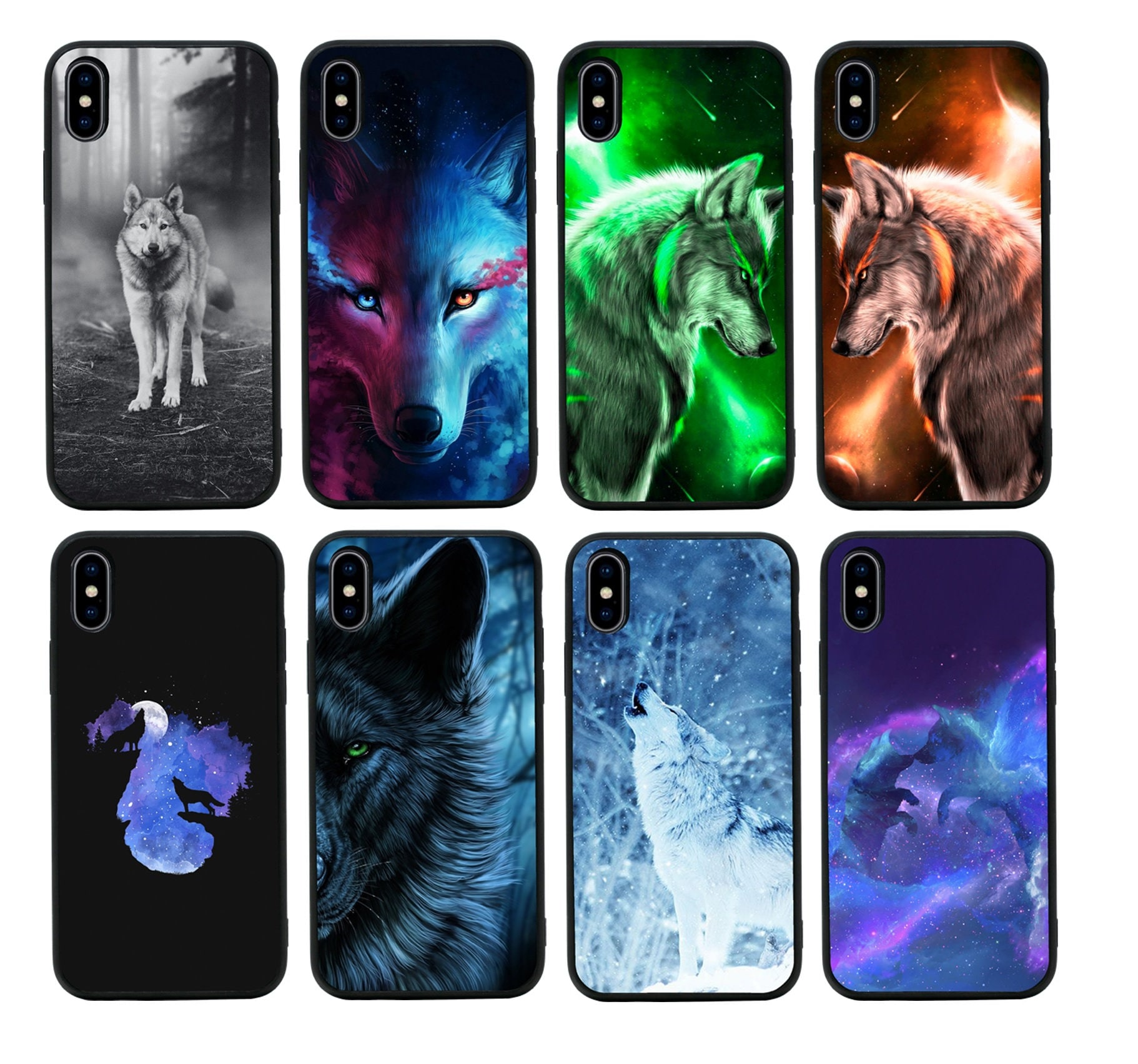 Wolf Apple iPhone Phone Case Extra Strong Tempered Glass Etsy