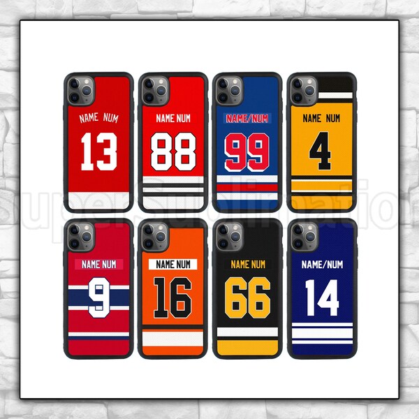 Ice Hockey Phone Custom Case for iPhone 15 14 13 12 11 X XR XS Pro Max Plus Se 8 7 6, Samsung S24 S23 S22 S21 S20 S10 S9 Google Pixel Huawei