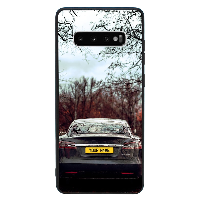 Personalised Registration Plate Glass Case Phone Cover for Samsung Galaxy S10 Plus