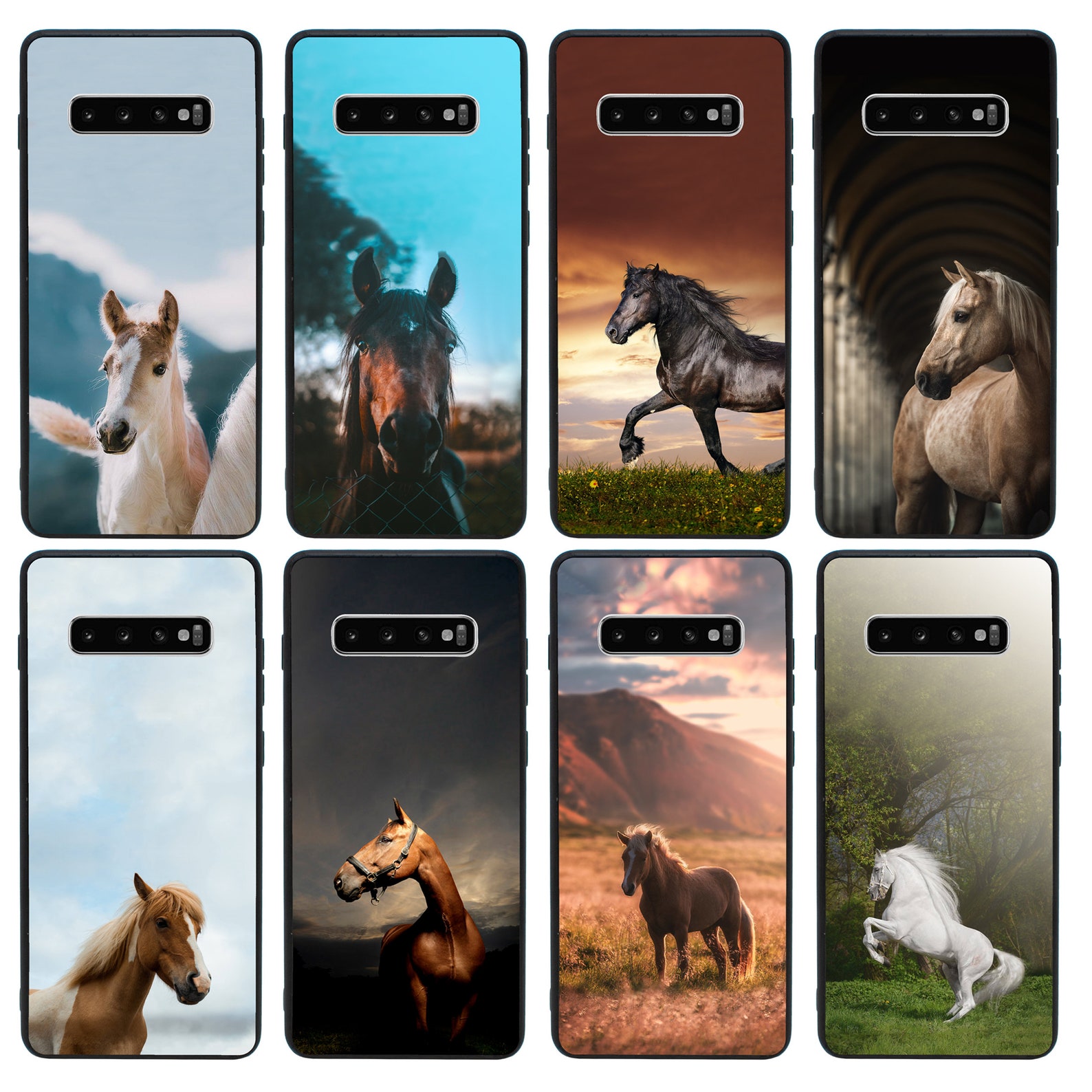 Horse Samsung Galaxy Phone Case Extra Strong Tempered Glass Etsy