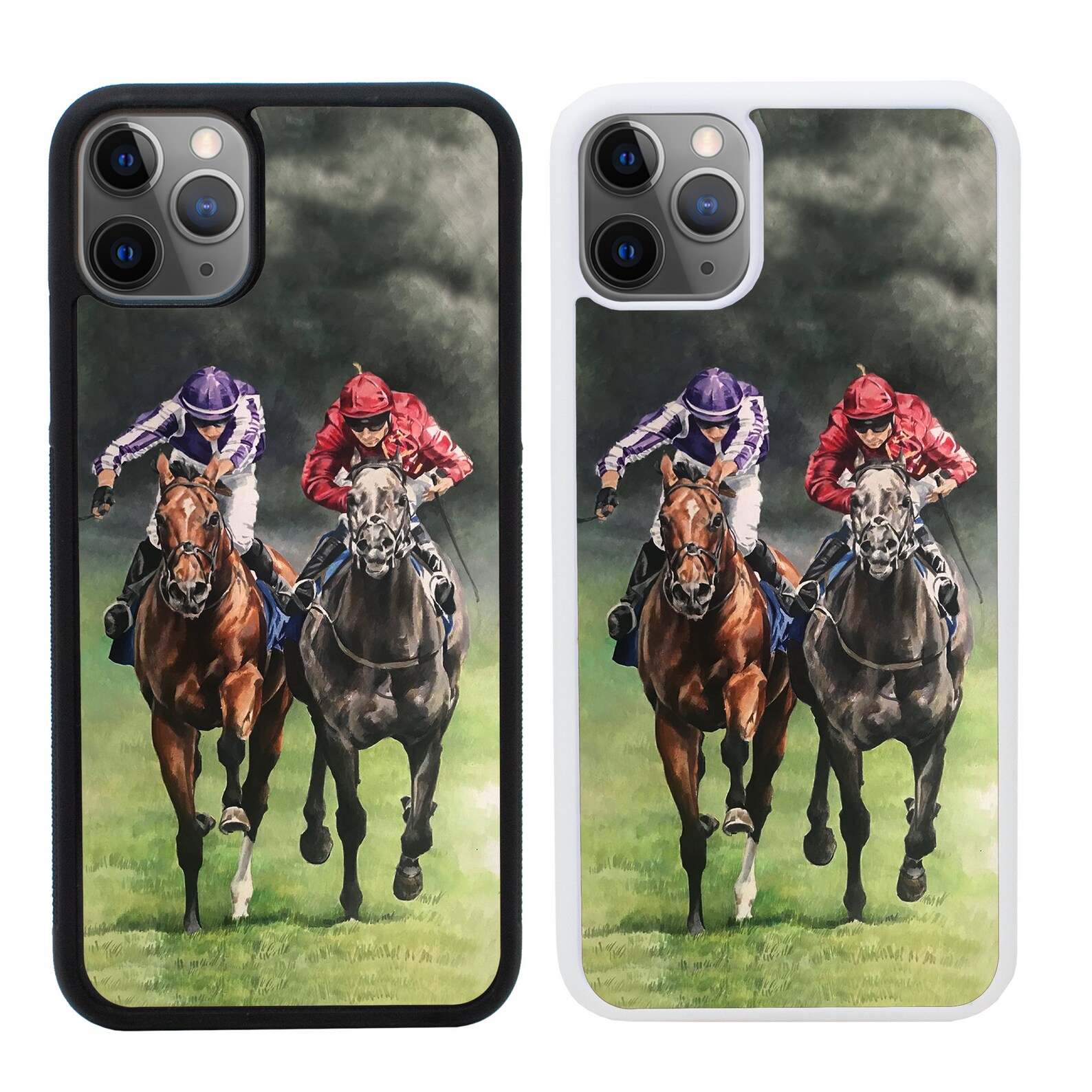 Horse Racing Apple iPhone Phone Case Protective Bumper Cover Etsy