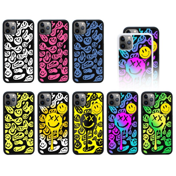 Acid Smiley Phone Case Cute Aesthetic Cover For Apple Iphone Etsy