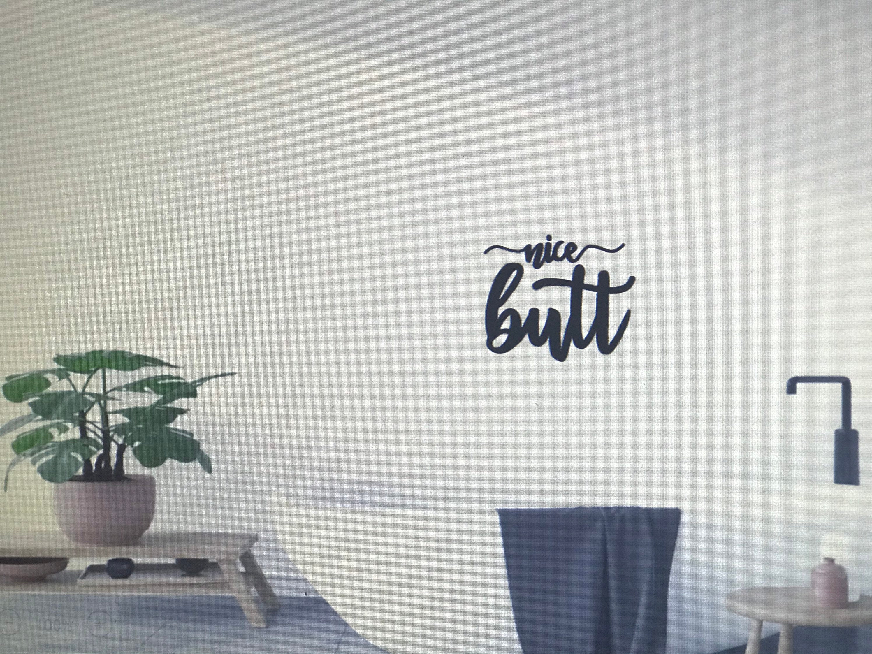Bonita calcomanía de pared de baño extraíble a la custo ynota | Etsy