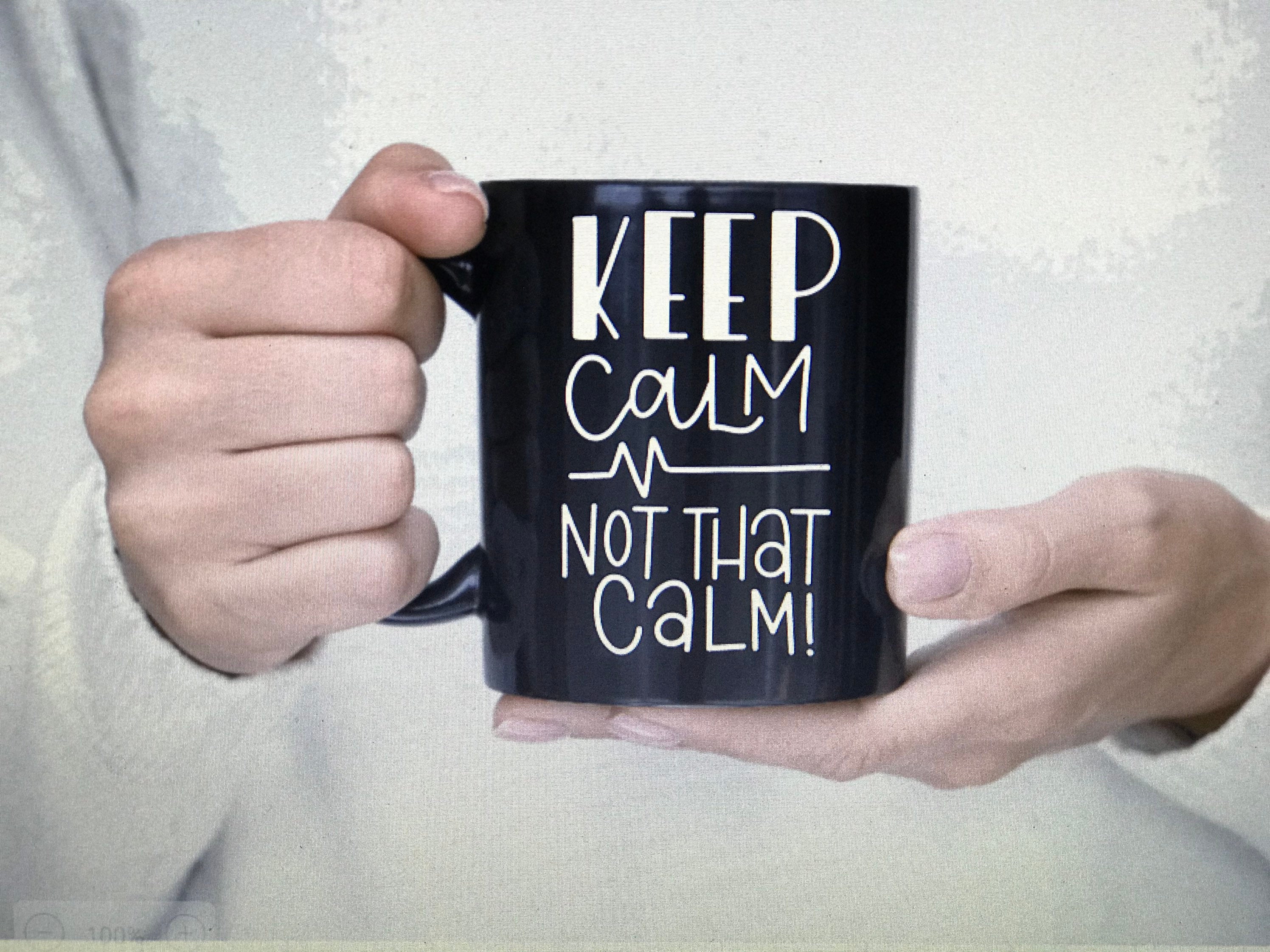 Keep calm permanent decal funny nurse decal nurse sticker Etsy