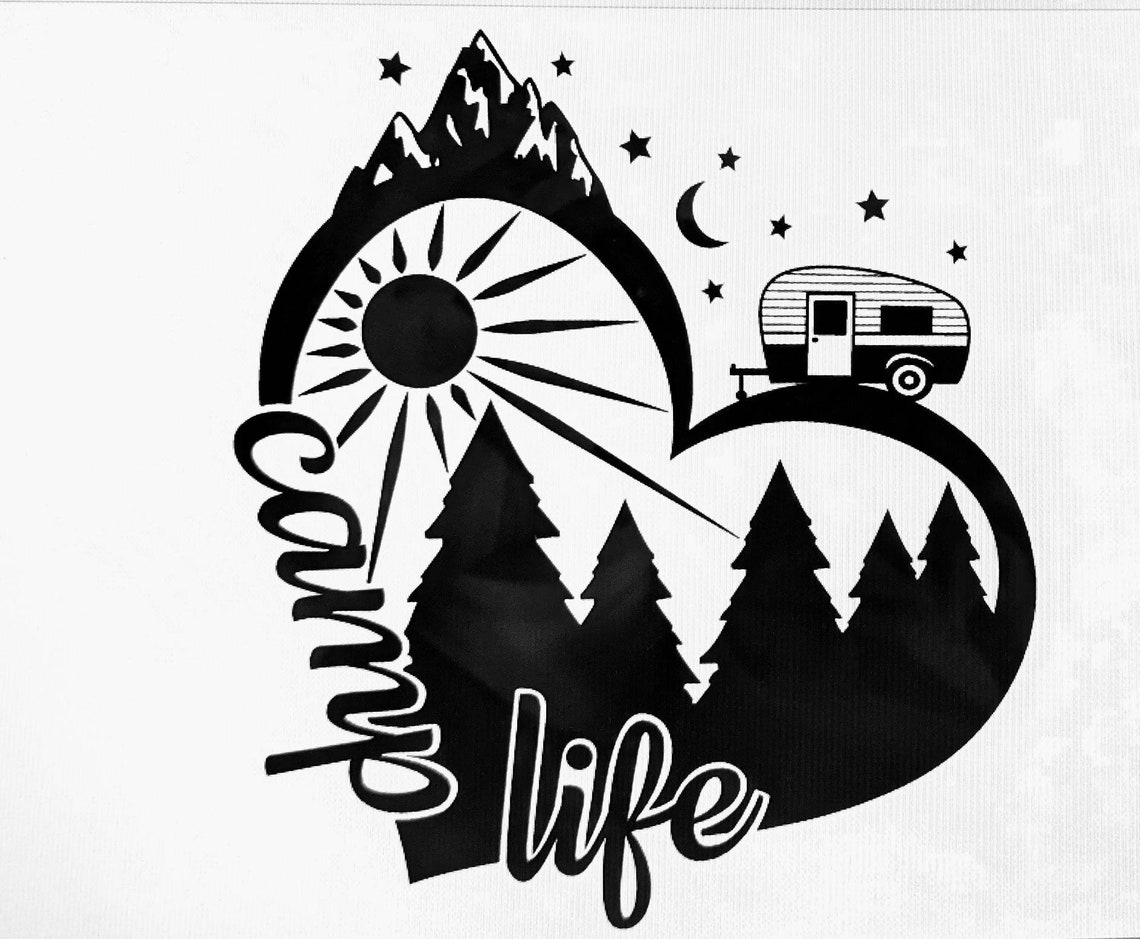 Camp life camp life decal camper decal camper sticker. | Etsy