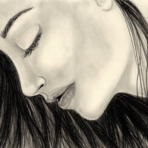 BLISS - GIRL PROFILE - Art Print