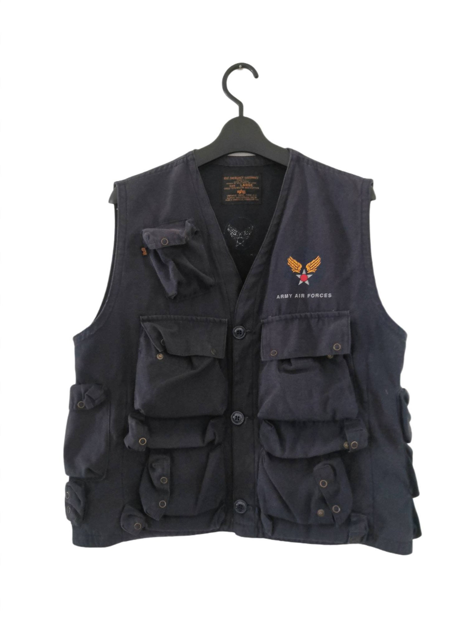 Alpha Industries Type C1 Tactical Vest Jacket Etsy