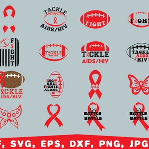 HIV/AIDS Awareness Svg Bundle, Aids Awareness Day Svg, Hiv Awareness ...