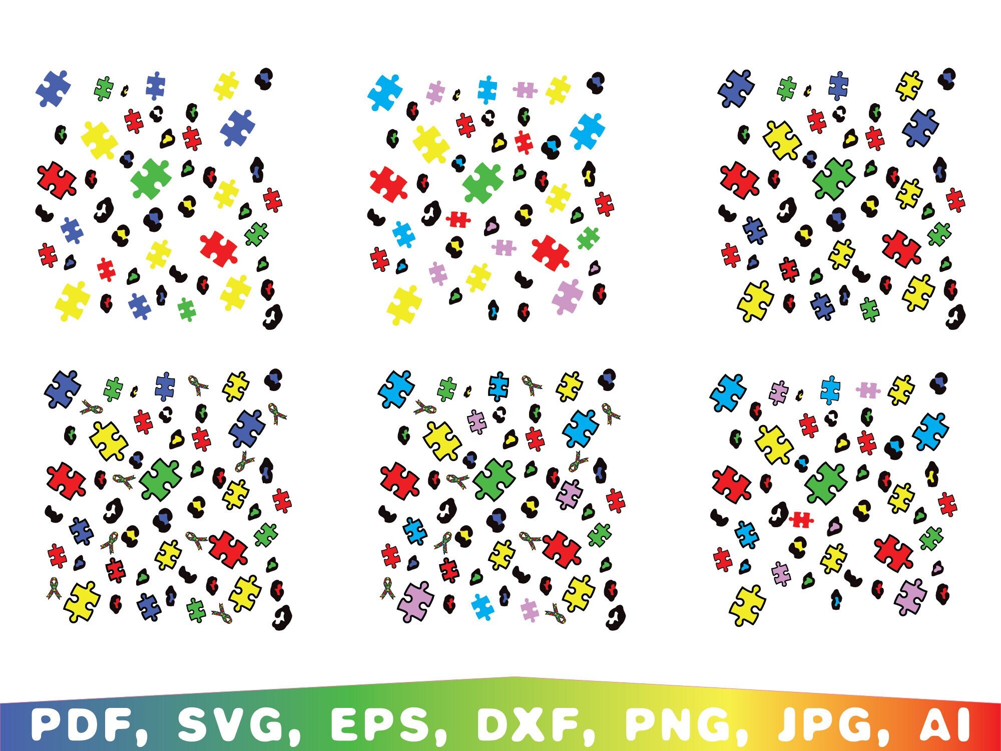 Autism Svg Bundle, Autism Svg, Autism Puzzle Svg, Autism Awareness ...