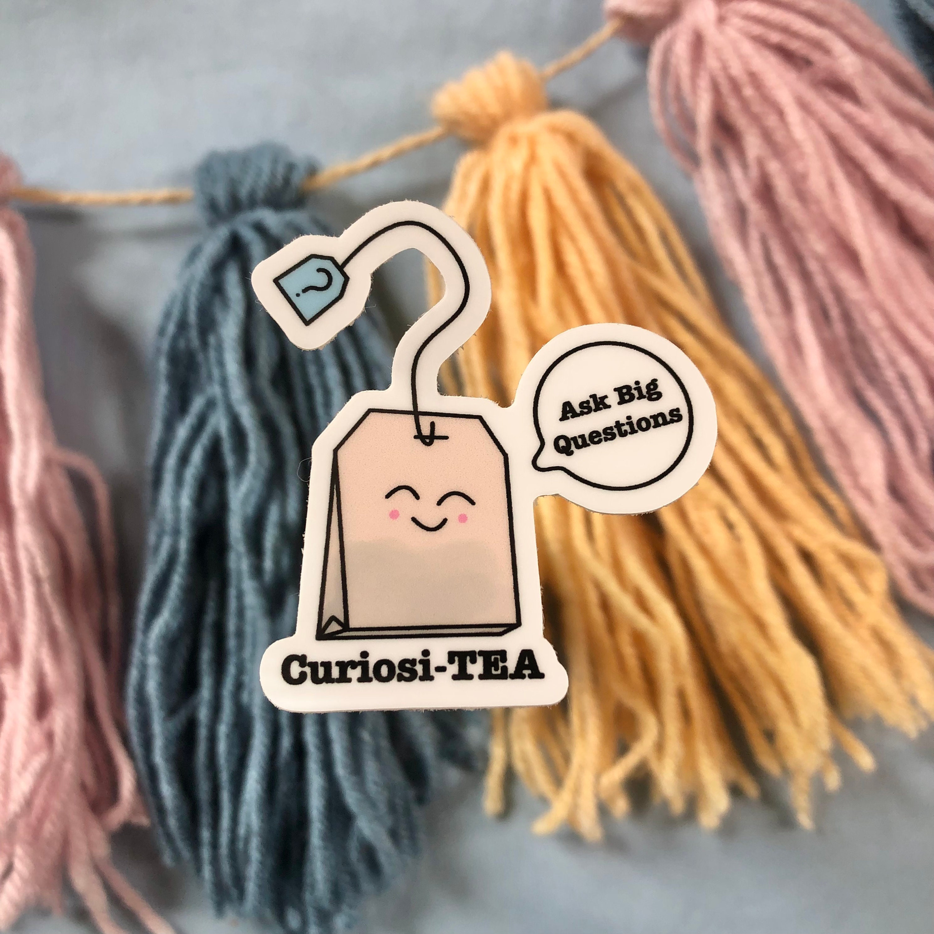 Curiositea Vinyl Sticker by Earth Curious Art Co Ask Big - Etsy