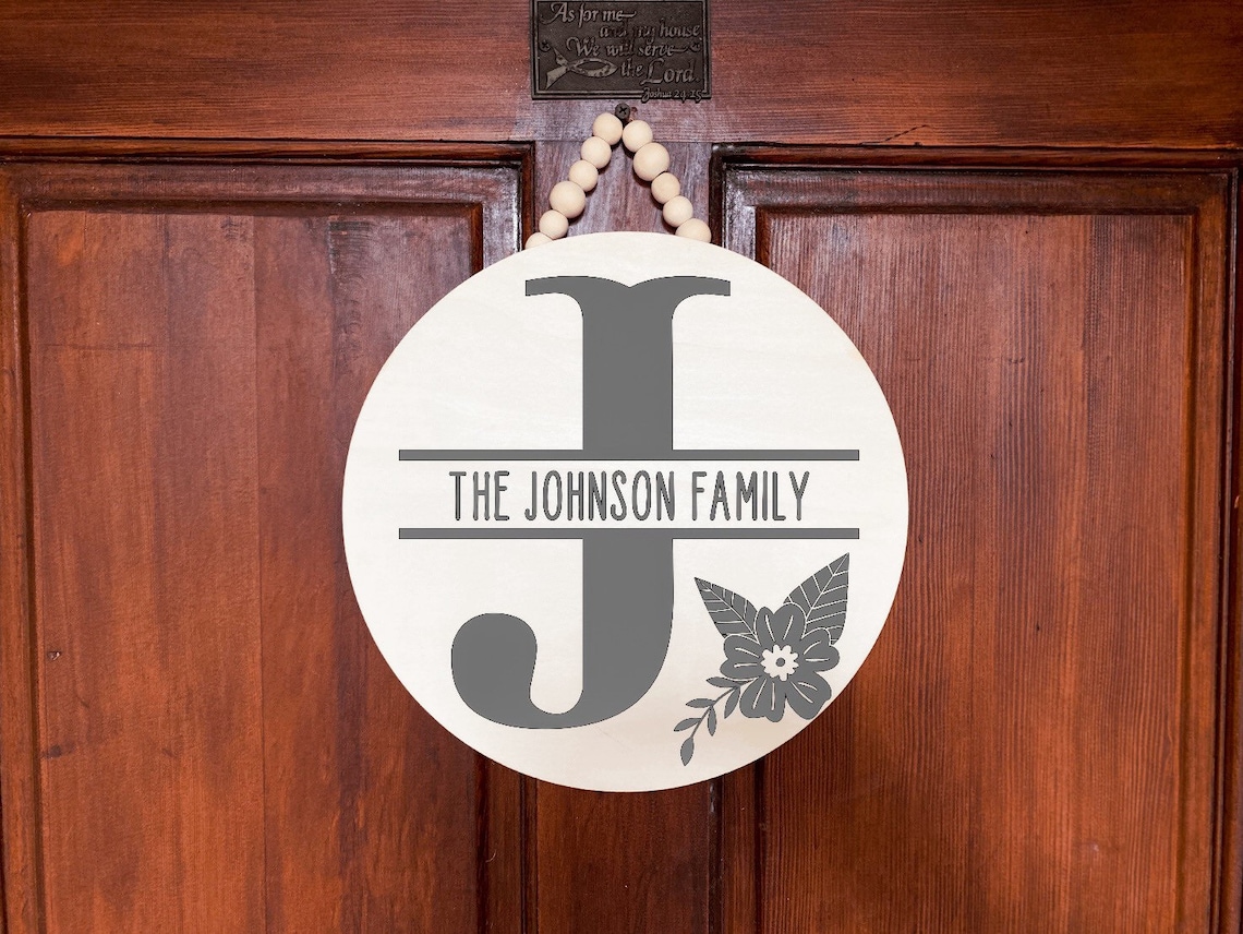 Personalized Name Door Sign Last Name Sign Door Etsy