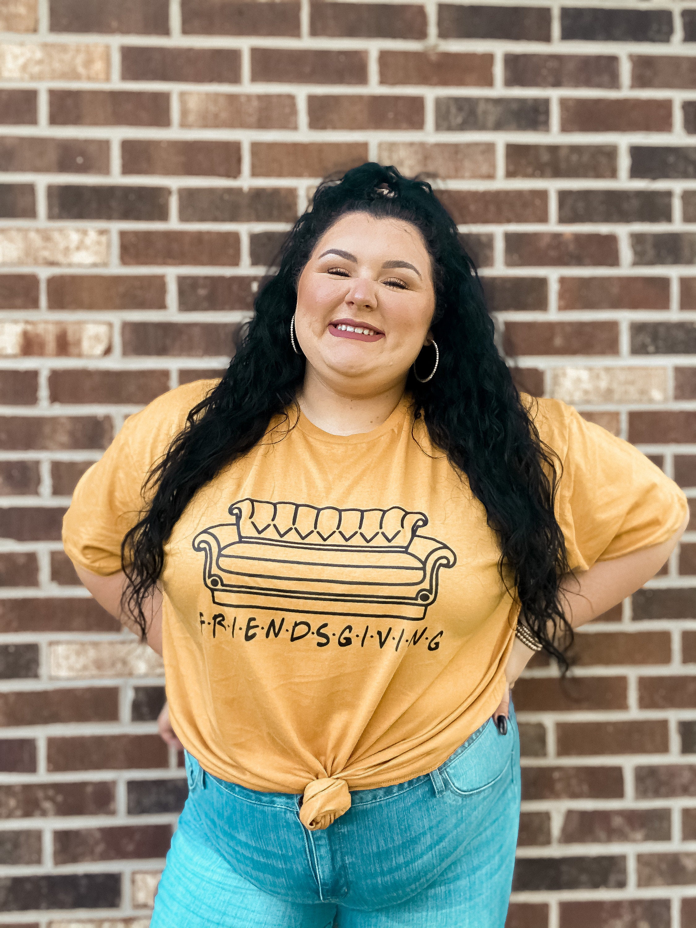 Friendsgiving Couch Thanksgiving Shirt 