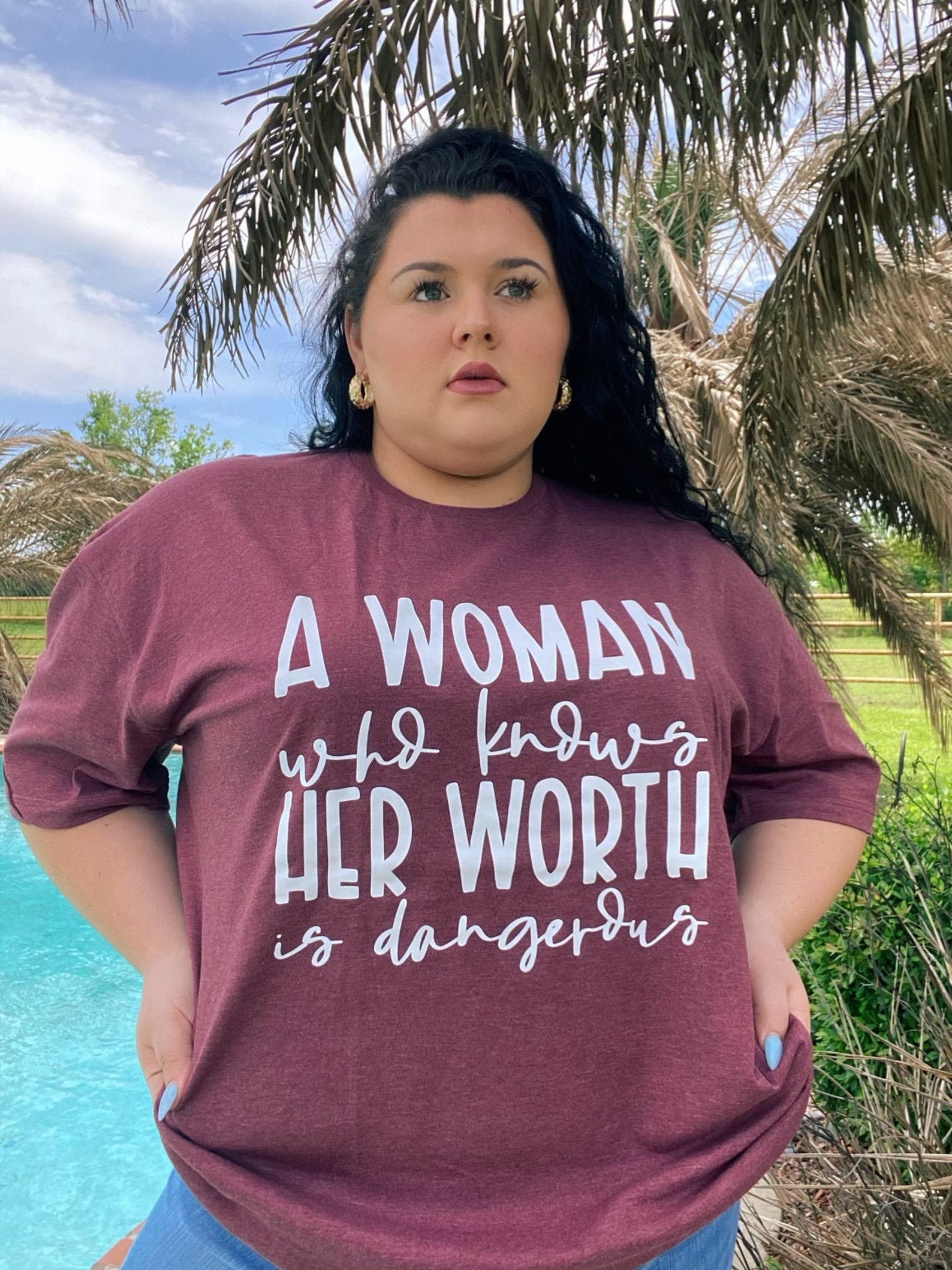 A woman who knows her worth is dangerous self worth | Etsy