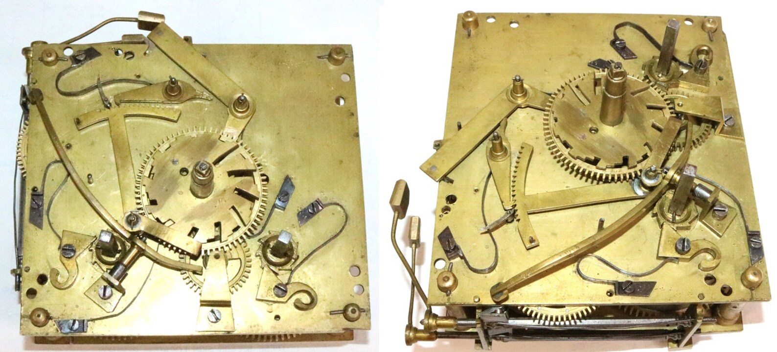 Antique Weight Driven & WindUp Mechanical Clock Movements Etsy