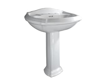 Kohler Portrait K-2221-8 White Pedestal Sink #: K-2221-8 ~ In Excellent Condition