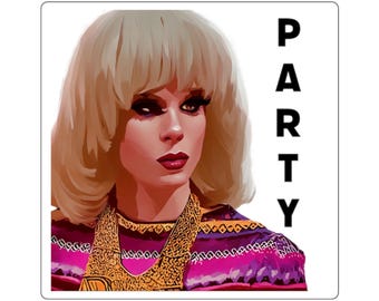 Katya Zamolodchikova, Party sticker, RuPaul's drag race, Alaska Thunderfuck
