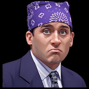 Prison Mike Die-Cut Stickers, The Office Fan Art, Michael Scott Decal, Office Laptop Sticker, Funny TV Show Decor